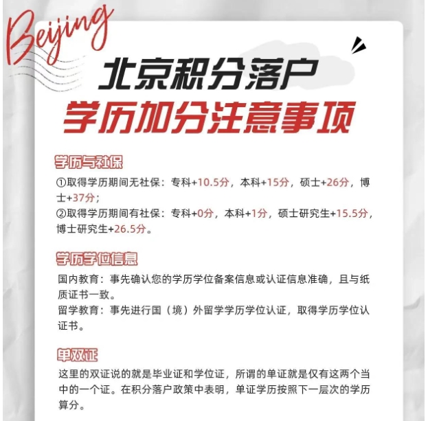 积分落户北京的时间与条件一览